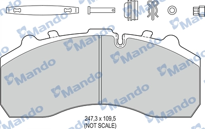 Brake Pad Set, disc brake (MBF016061)