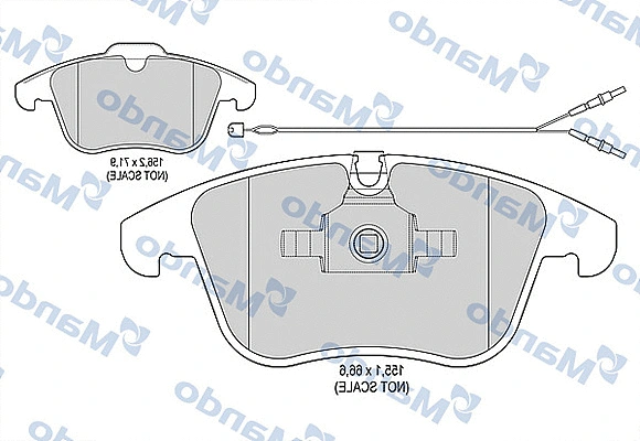 Brake Pad Set, disc brake (MBF015226)