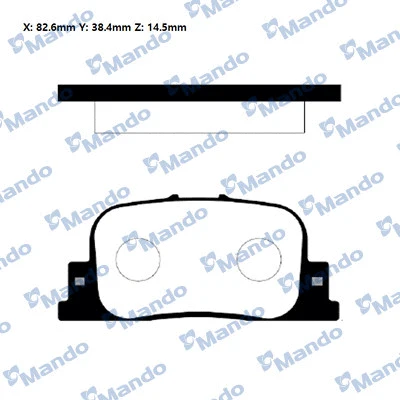 Brake Pad Set, disc brake (RMPT16NS)