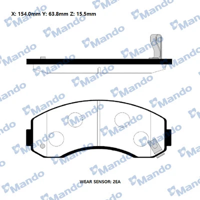 Brake Pad Set, disc brake (RMPK09)