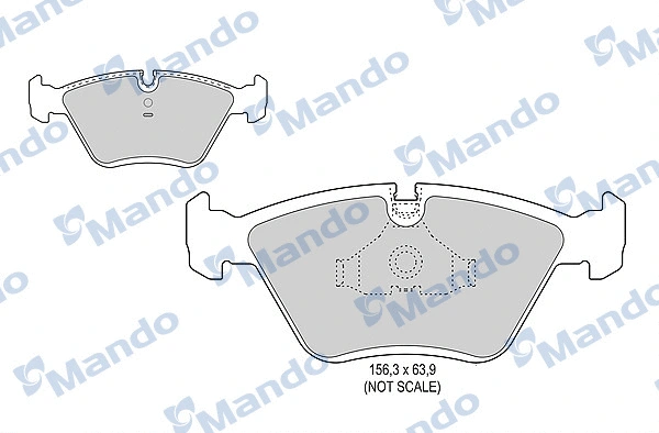 Brake Pad Set, disc brake (MBF015398)