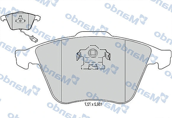Brake Pad Set, disc brake (MBF015372)