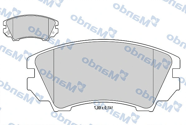 Brake Pad Set, disc brake (MBF015254)