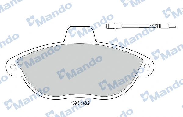 Brake Pad Set, disc brake (MBF015472)