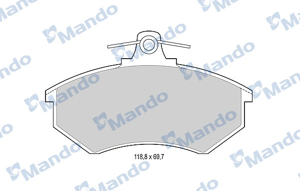 Brake Pad Set, disc brake (MBF015088)