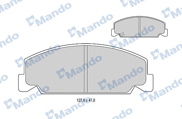 Brake Pad Set, disc brake (MBF015077)