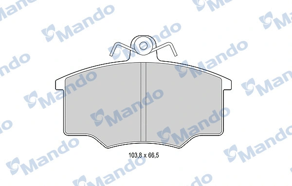 Brake Pad Set, disc brake (MBF015364)