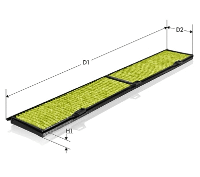 Filter, cabin air (CKA8430)