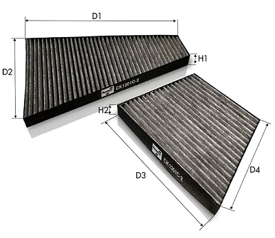 Filter, cabin air (CK1301C-2)