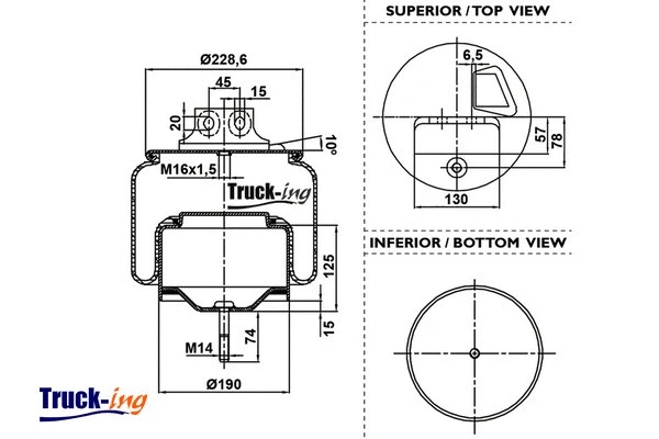 Bellow, air suspension (0293580)
