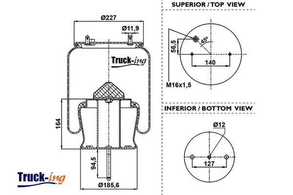 Bellow, air suspension (0293555)