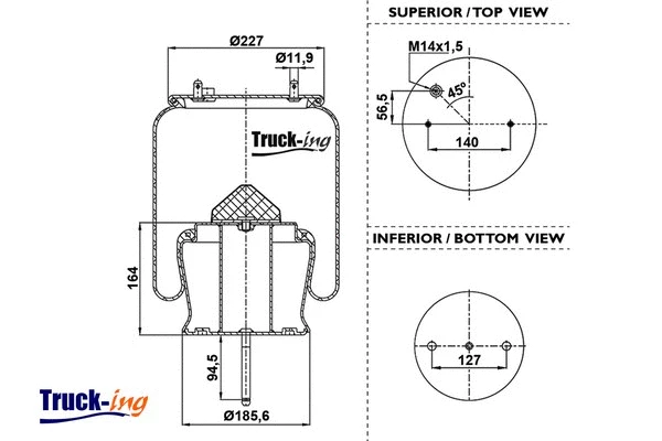 Bellow, air suspension (0293890)