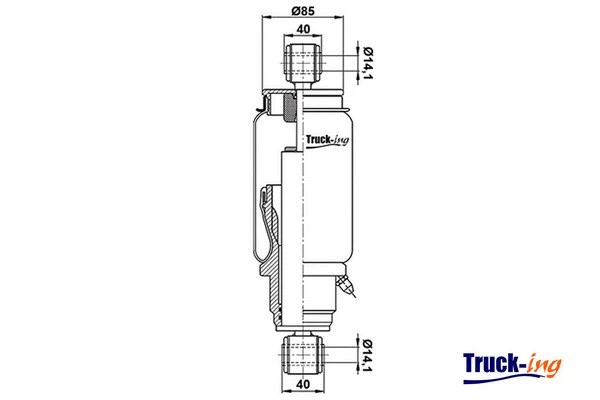 Shock Absorber, driver cab suspension (0194550)
