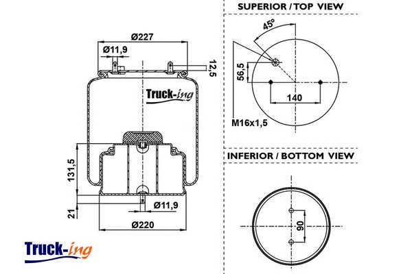 Bellow, air suspension (0293545)
