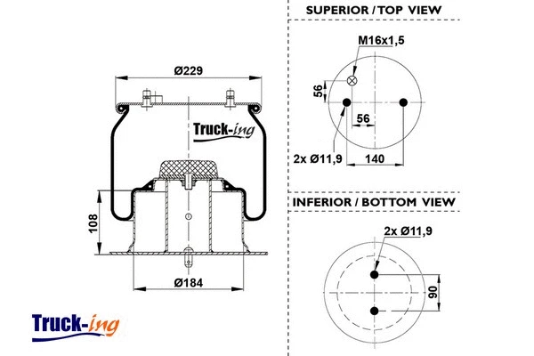 Bellow, air suspension (0293262)