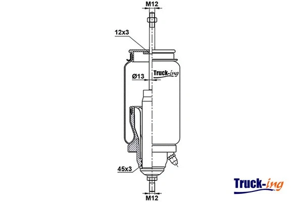 Shock Absorber, driver cab suspension (0194940)