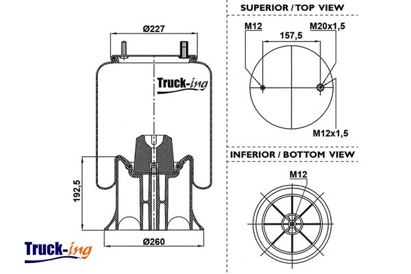 Bellow, air suspension (0293180)