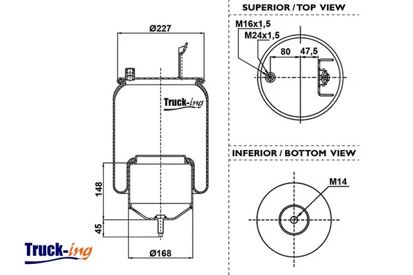 Bellow, air suspension (0293820)