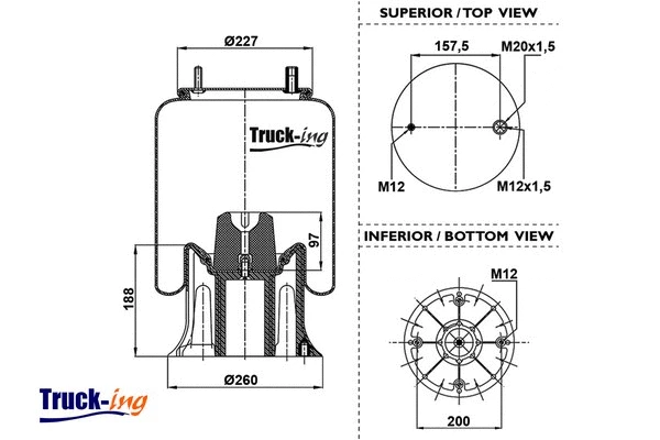Bellow, air suspension (0293440)
