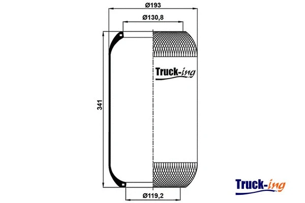 Bellow, air suspension (0291540)
