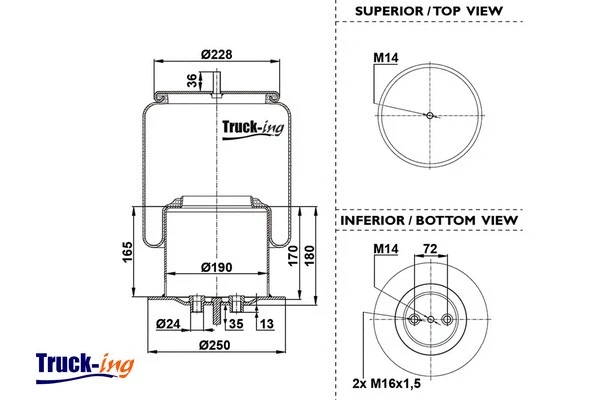 Bellow, air suspension (0293795)
