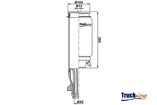 Bellow, driver cab suspension (0194930)