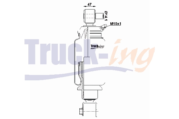 Shock Absorber, driver cab suspension (0194455)