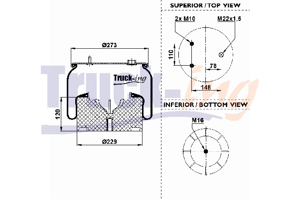 Bellow, air suspension (0293408)