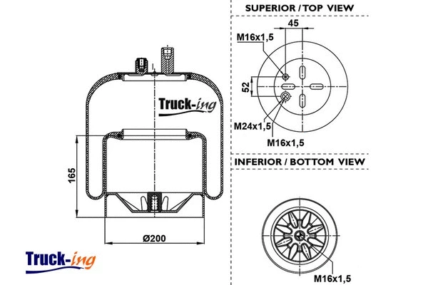 Bellow, air suspension (0293280)