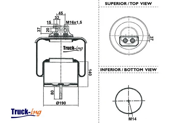 Bellow, air suspension (0293492)
