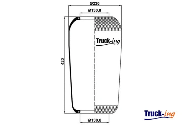 Bellow, air suspension (0291050)