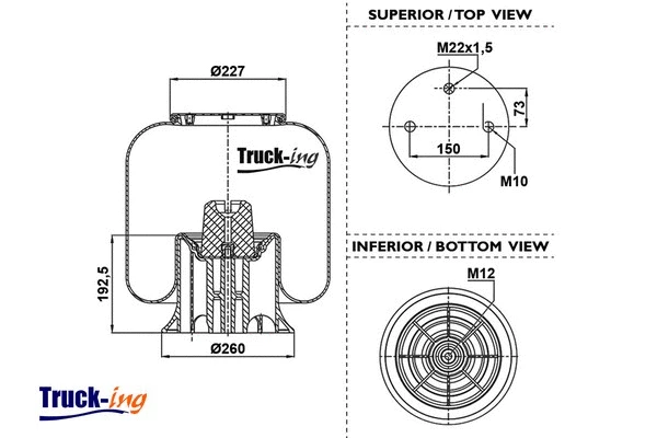 Bellow, air suspension (0293430)
