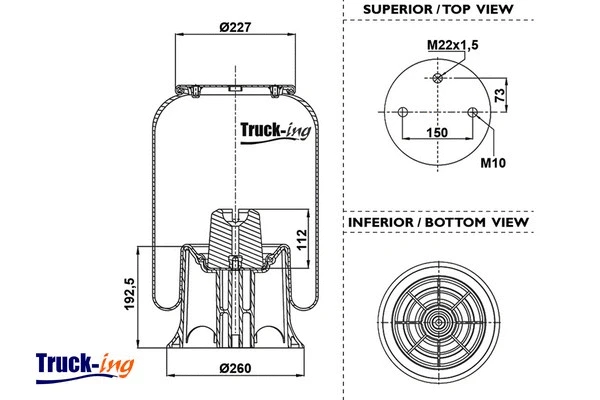 Bellow, air suspension (0293530)