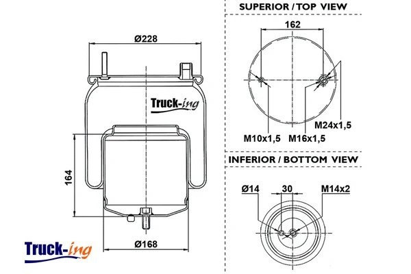 Bellow, air suspension (0293942)
