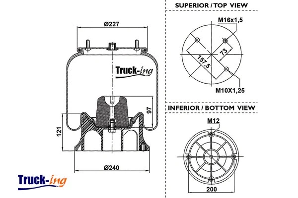 Bellow, air suspension (0293170)