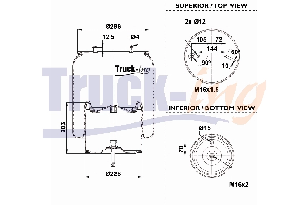 Bellow, air suspension (0293248)