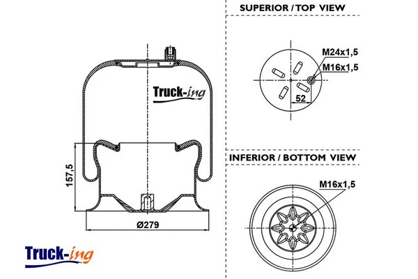 Bellow, air suspension (0293650)