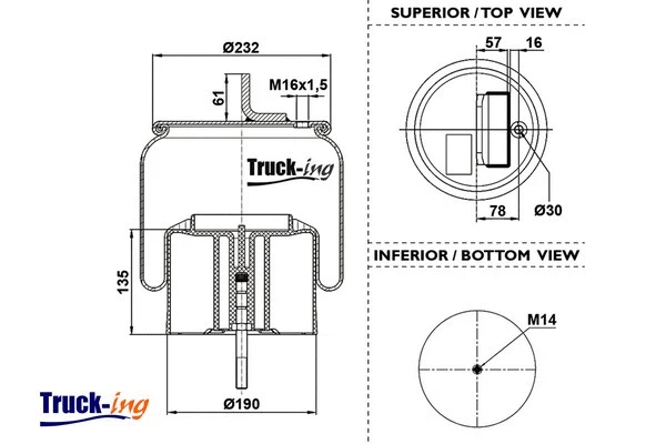 Bellow, air suspension (0293782)