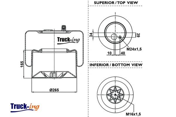 Bellow, air suspension (0293085)