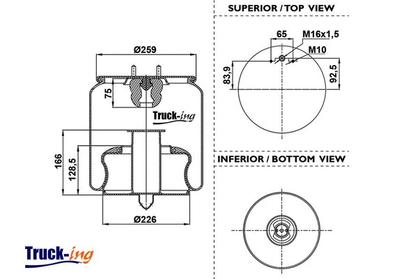 Bellow, air suspension (0293455)