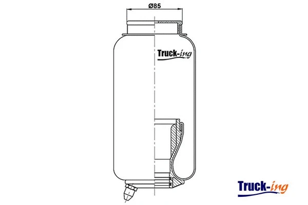 Bellow, driver cab suspension (0194600)