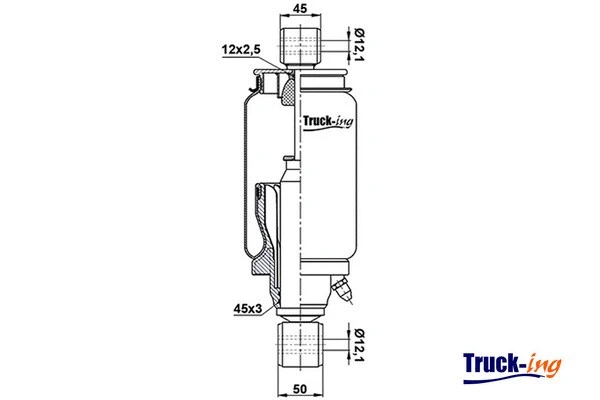 Shock Absorber, driver cab suspension (0194910)