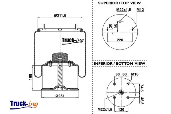 Bellow, air suspension (0293090)