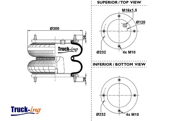 Bellow, air suspension (0194365)