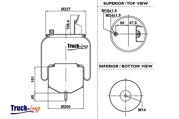 Bellow, air suspension (0293830)