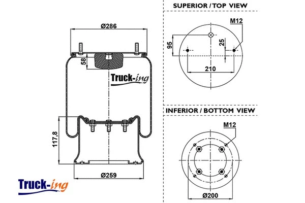 Bellow, air suspension (0293490)