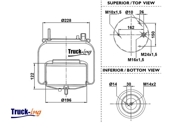 Bellow, air suspension (0293992)