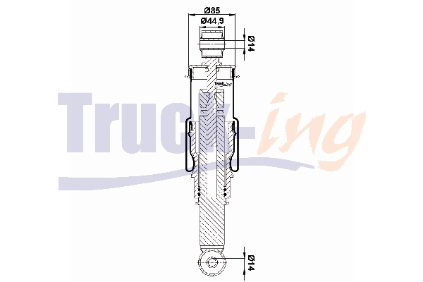 Shock Absorber, driver cab suspension (0194565)