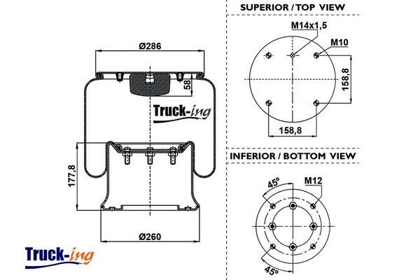 Bellow, air suspension (0293060)