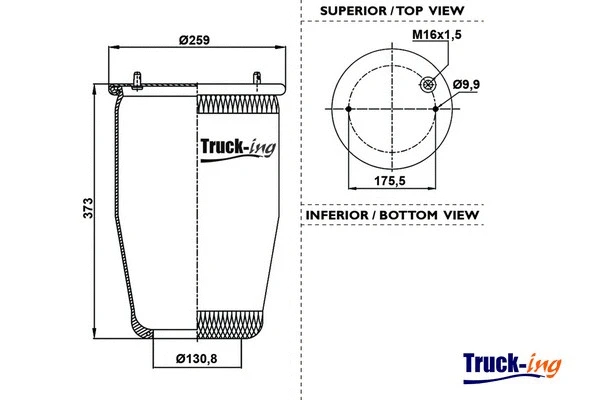 Bellow, air suspension (0292420)
